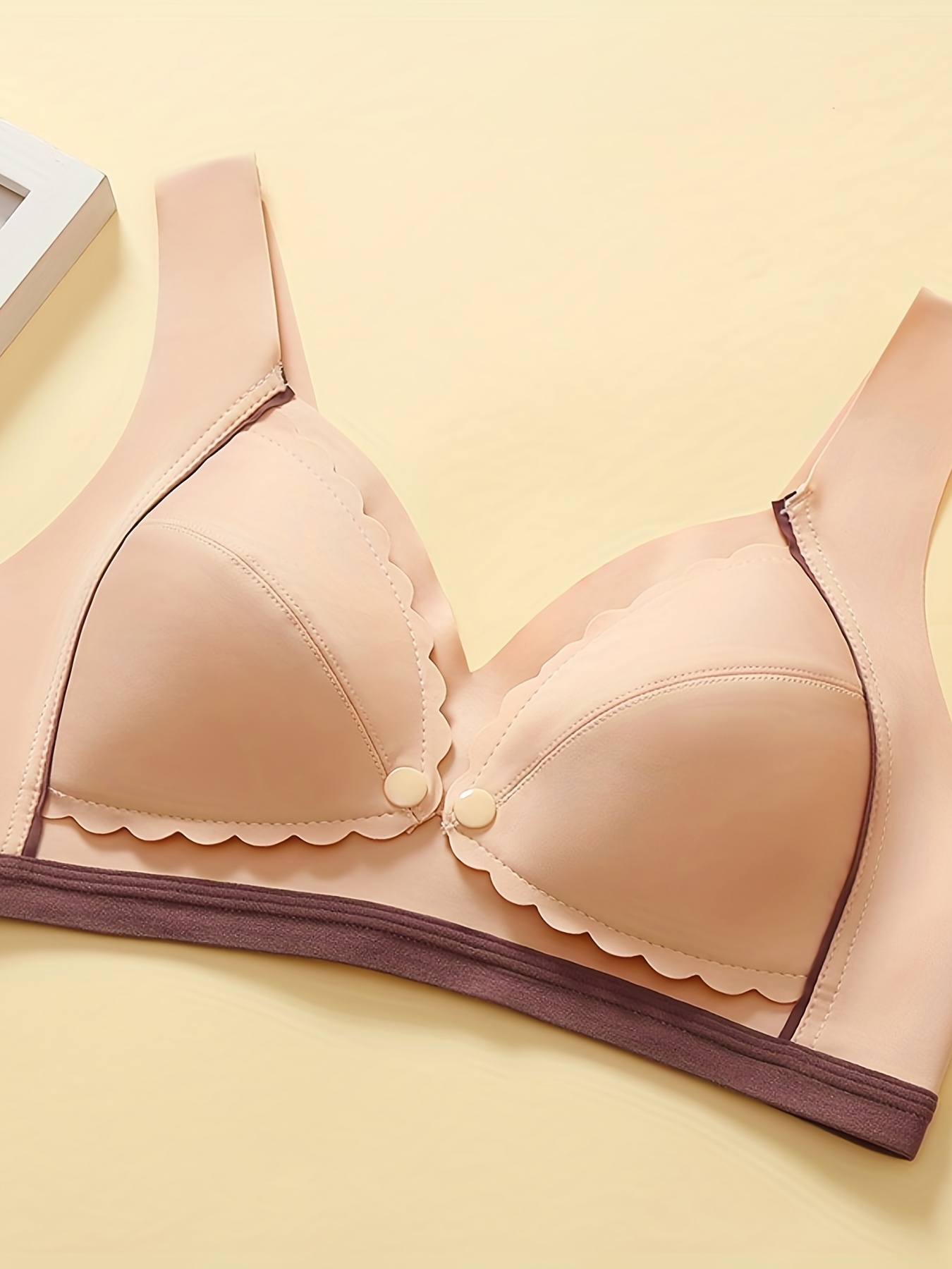 Bra,The Four-Breasted Buckle Without Steel Ring is Not Easy to Deform C  Thin Cup Type, Suitable for Women's Breast Expansion Healthy Bra,A,36C :  : Clothing, Shoes & Accessories