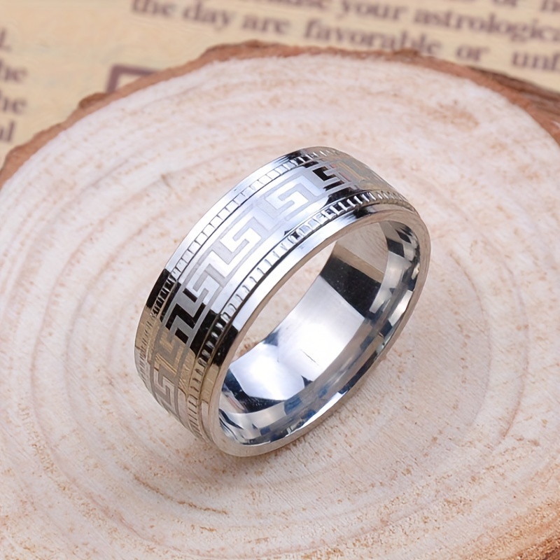 1pc Minimalist Stainless Steel Ring