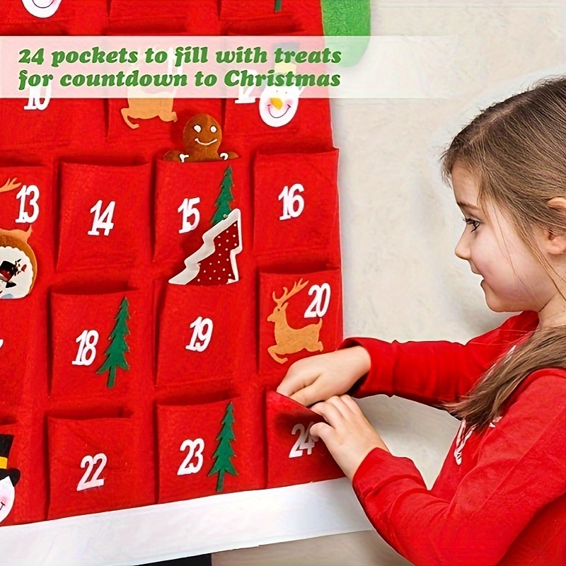 Kids Crafts Countdown to Christmas Felt Craft Kit Advent Calendar