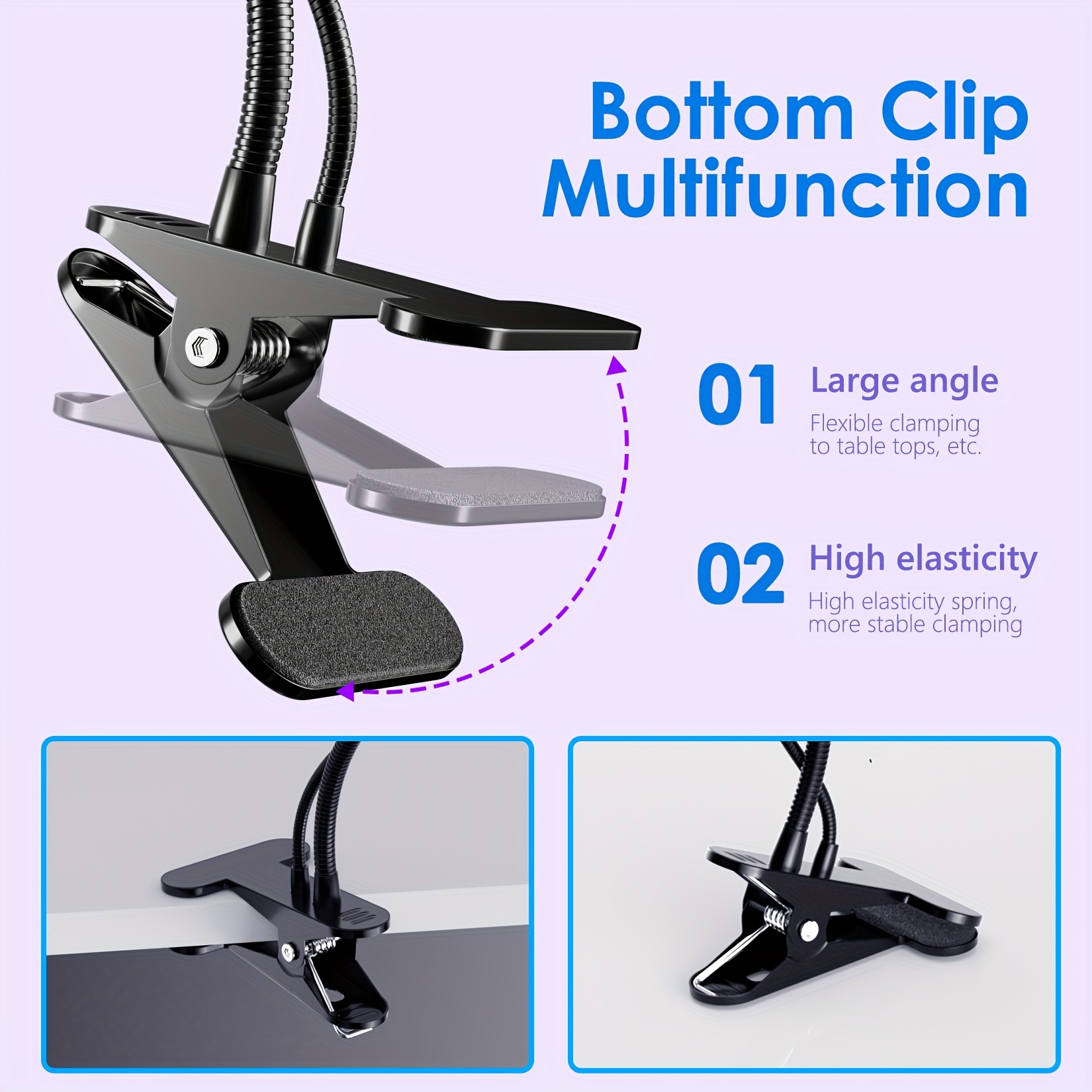 Uv Led Light Fixtures With Gooseneck And Clamp, Mini Desk Light Clamp  Portable Gooseneck For Outdoor Stall Gel Nail Curing, 5v Usb Input - Temu  Japan