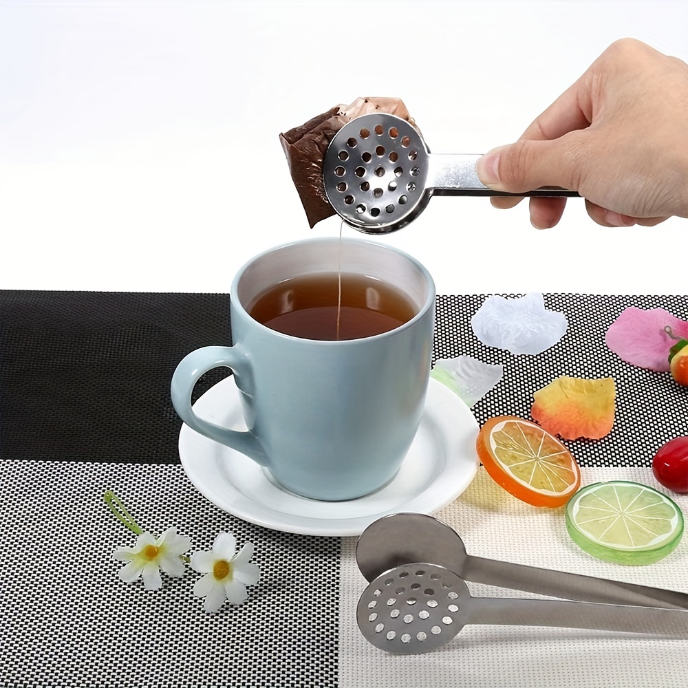 Tea Bag Squeezer Tongs Multi-functional Round Tea Bag Tongs Tea