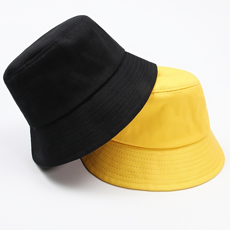 Solid Color Bucket Hat Mens And Womens Versatile Trendy Hip Hop