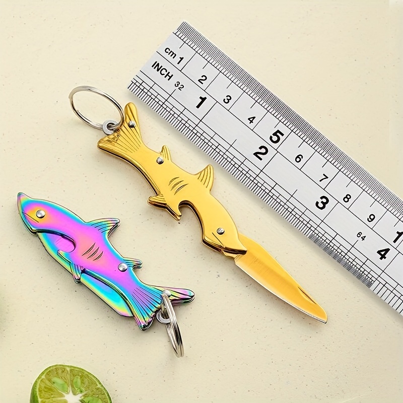 Spirit Of Adventure Fish Shaped Pocket Knife & Keyring