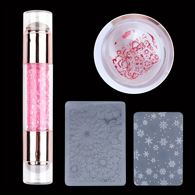 Double sided Nail Art Stamper Double headed Stamper Silicone - Temu