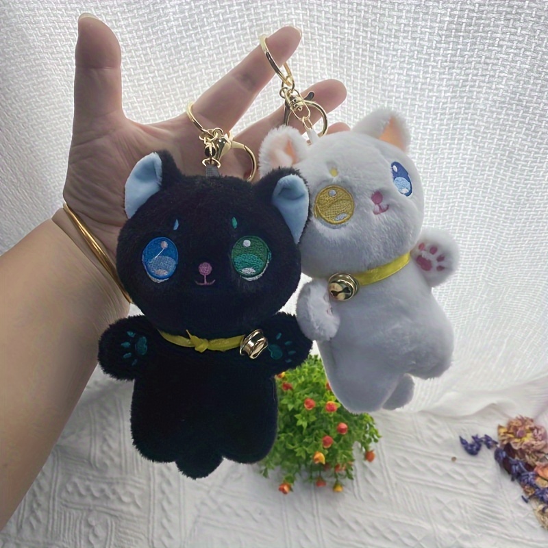 Black Cat Keychain Plush - Temu