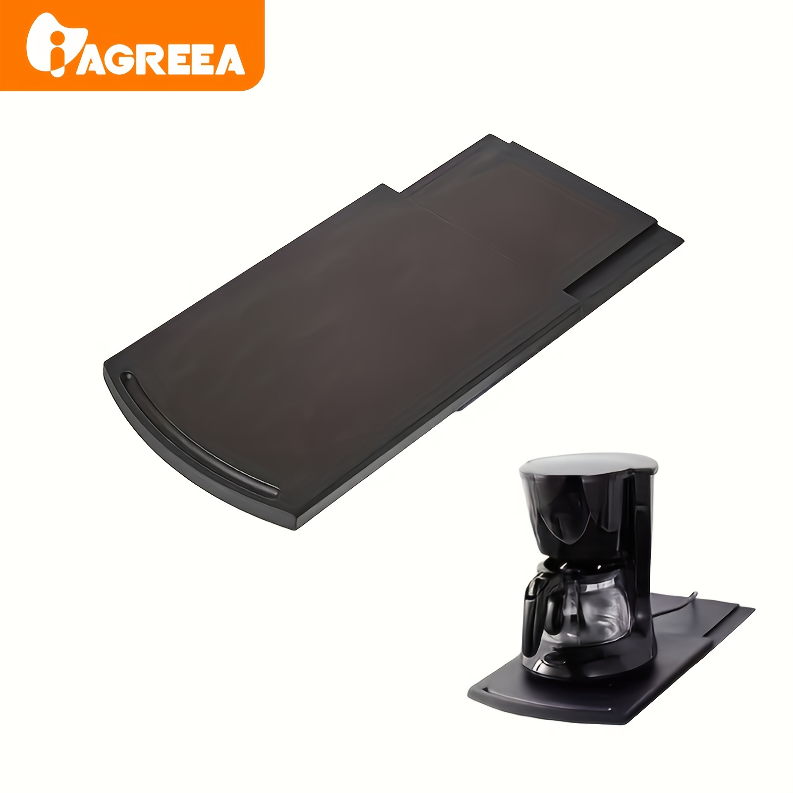 Coffee Machine Base Plate Kitchen Appliance Sliding Tray Rolling Tray  Countertop Storage Moving