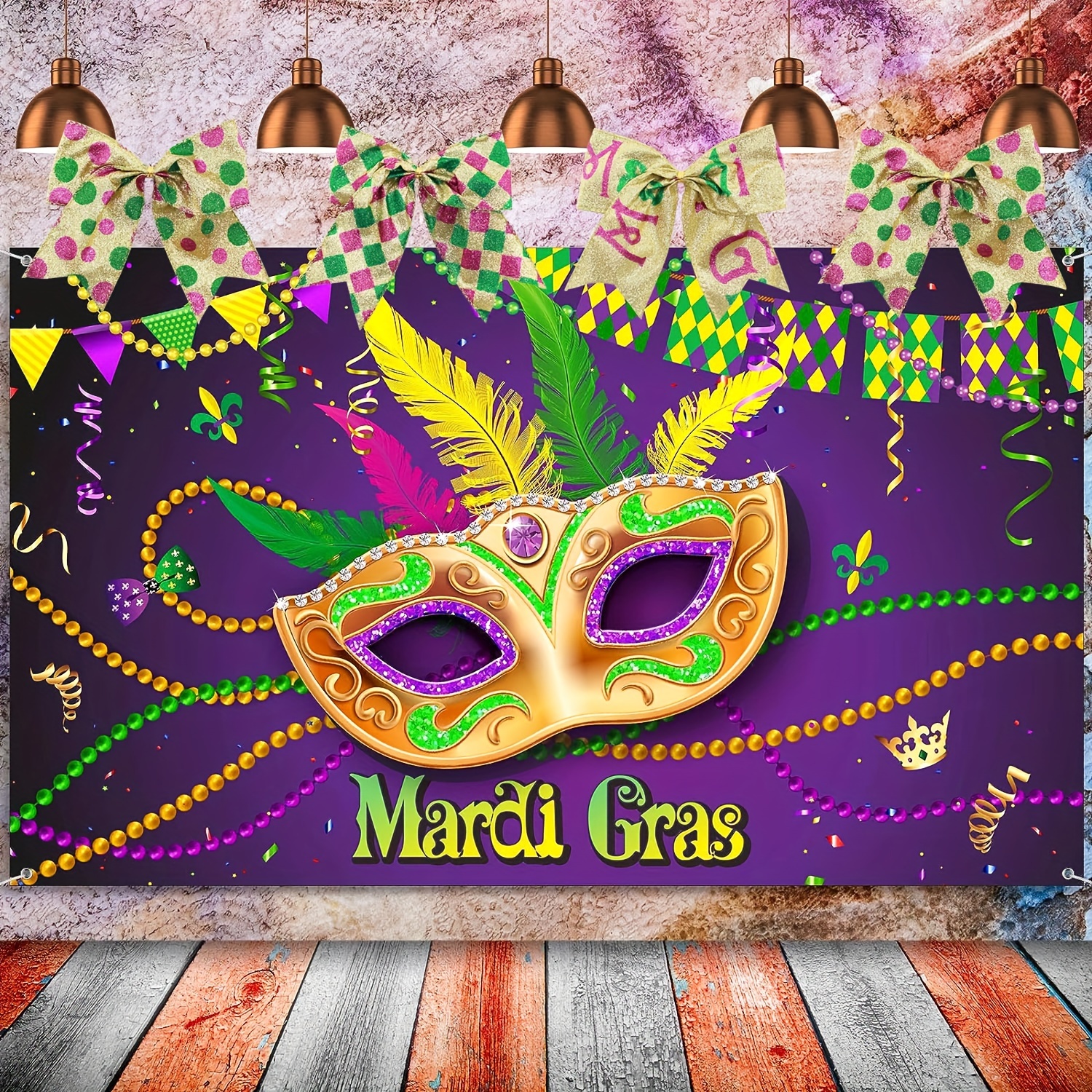 Mardi Gras Bows For Wreath Mardi Gras Wreath Bows New - Temu