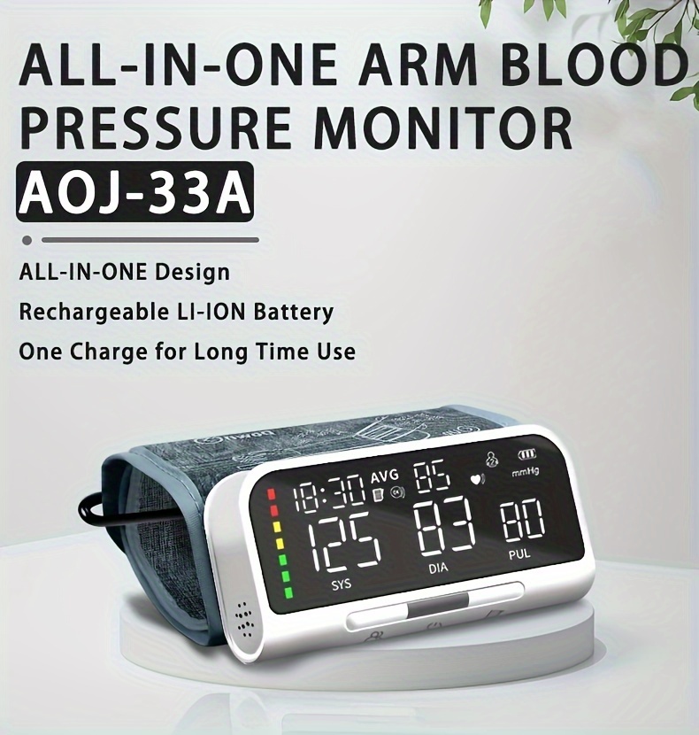 Portable Rechargeable Digital Blood Pressure Monitor With - Temu