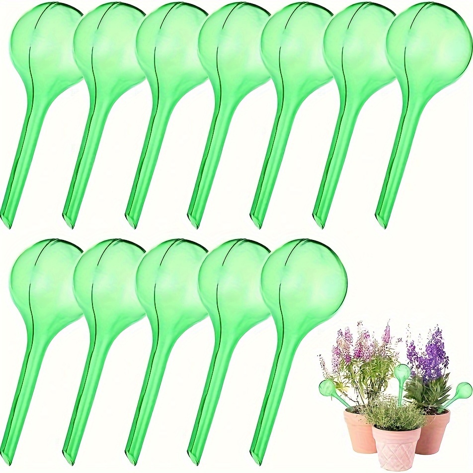 

12pcs, Green Plant Ball Water Dispenser, 5cm/2 Inch S Size (80ml) Automatic Plant Water Dispenser, Indoor And Outdoor Plant Ball Self Spraying Water Ball Self Spraying System