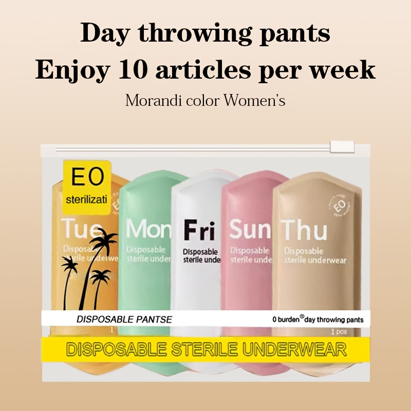 Women's Disposable Underwear for Travel and Menstrual Period