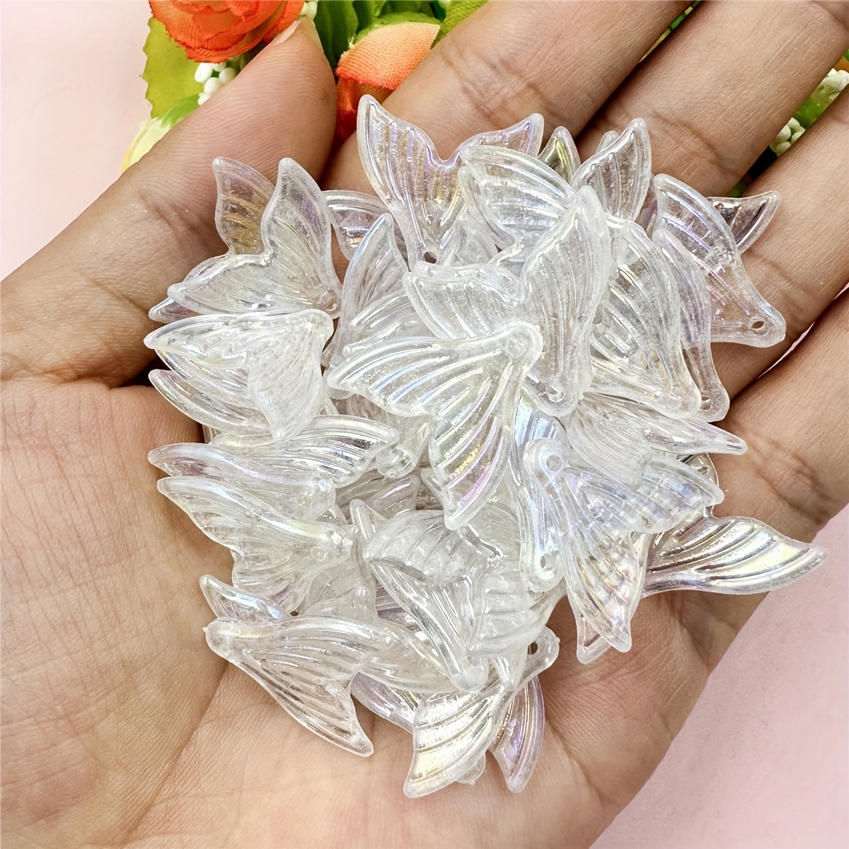 Mini Acrylic Beads for Jewelry Making Bracelets 100 pcs