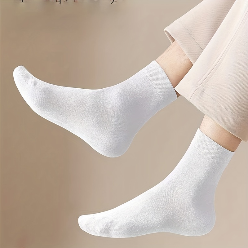 VALICLUD Calcetines de algodón con letras para hombre, calcetines de  invierno para hombre, calcetines deportivos altos, calcetines blancos tipo 1