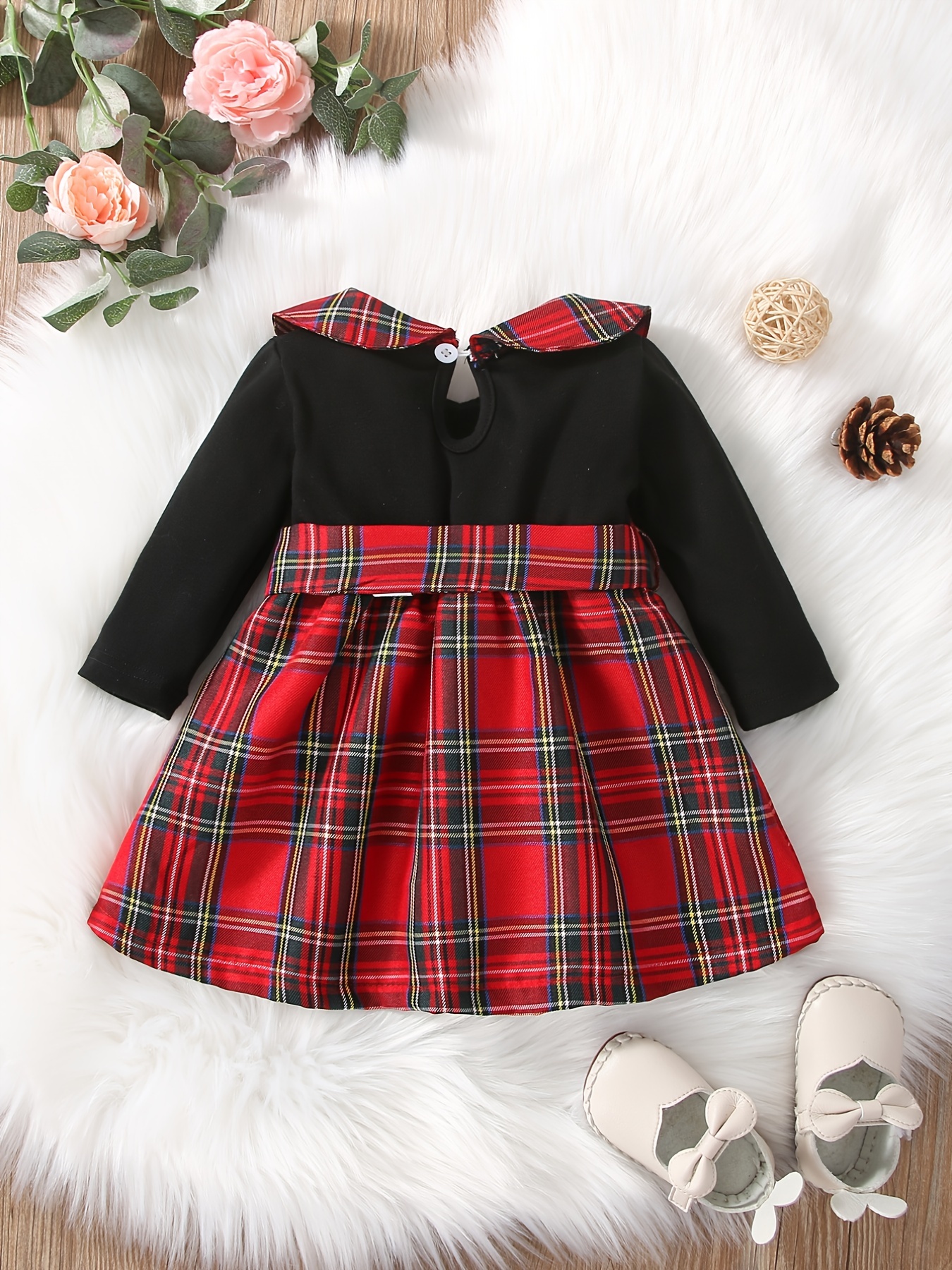 Baby christmas hotsell plaid dress