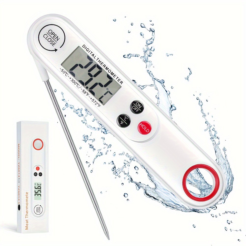 Instant Read Meat Thermometer Digital With Probe, Milk Liquid Barbecue  Thermometer, Great For Cooking, Kitchen, Bbq, Grill, Milk, Candy - Temu