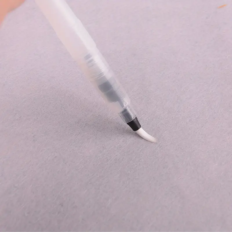 Solid Watercolor Drop Water Pen Pointed Flat Head Water - Temu