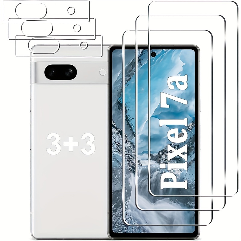 Pixel 7a - Protector de pantalla de privacidad de 6.1 pulgadas y protector  de lente de cámara, desbloqueo de huellas dactilares, resistente a los