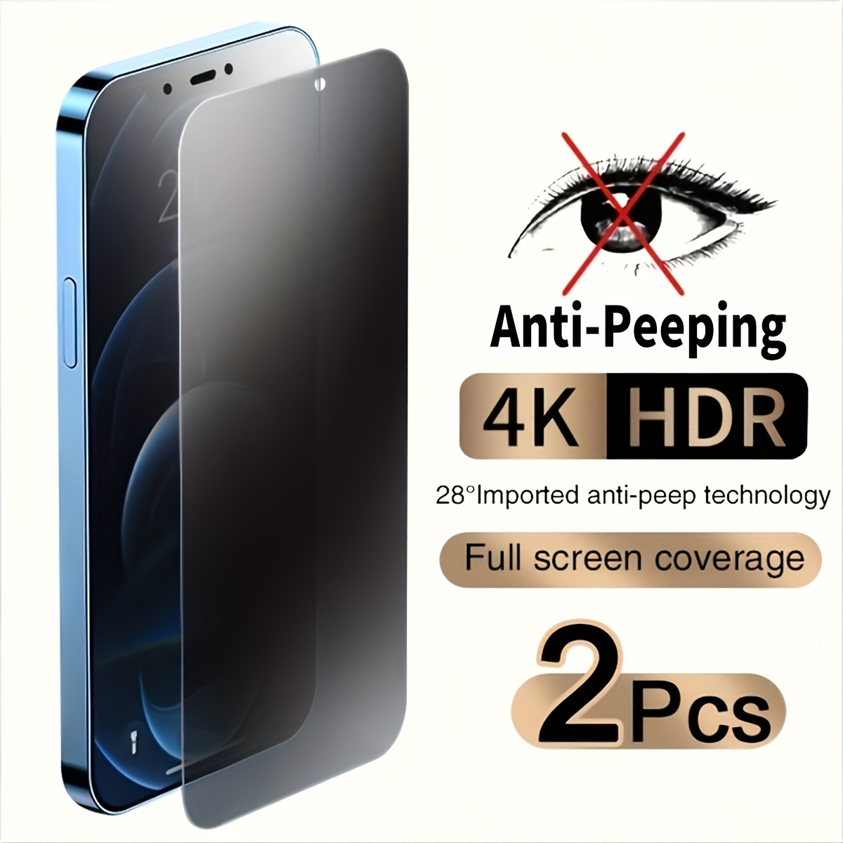 Protecteur d'écran de confidentialité anti-espion en verre trempé pour  Apple iPhone XR / iPhone 11 