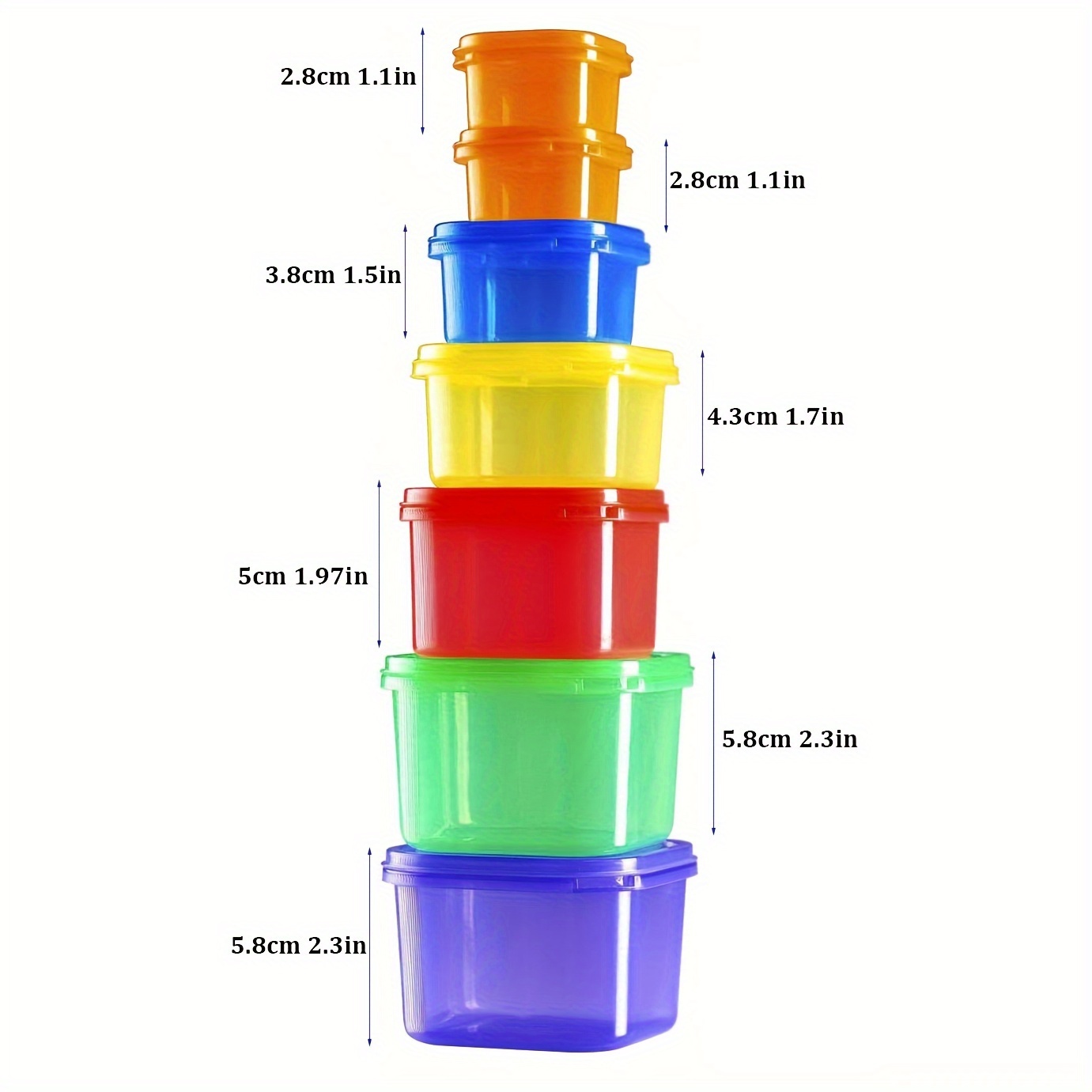 Rainbow Color 21 Day Portion Control Diet Plastic Box Set (7 Piece) BPA  Free Food Storage Containers Lose Weight - China Lunch Box and Food  Container price