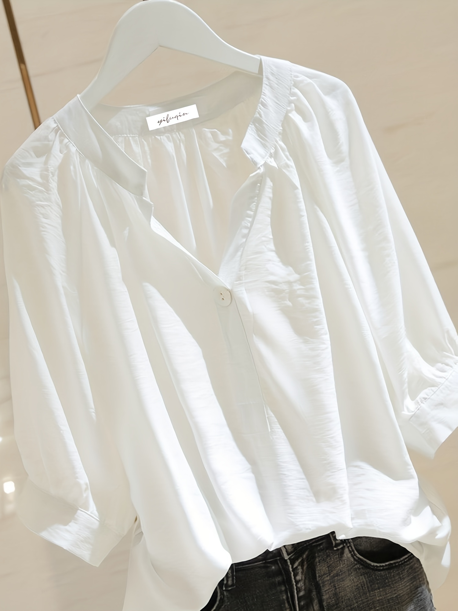 Una Blusa Blanca - Temu