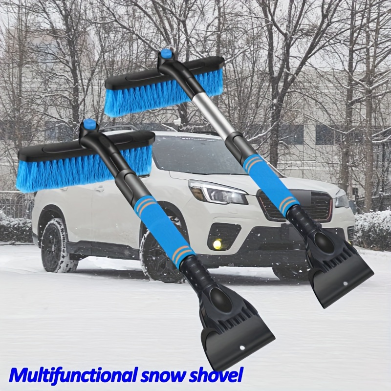 Auto-Schneebürste, Eiskratzer-Schneebürste, einziehbare Schneebürste,  abnehmbarer Eiskratzer, Auto-Eiskratzer, Auto-Schneebesen