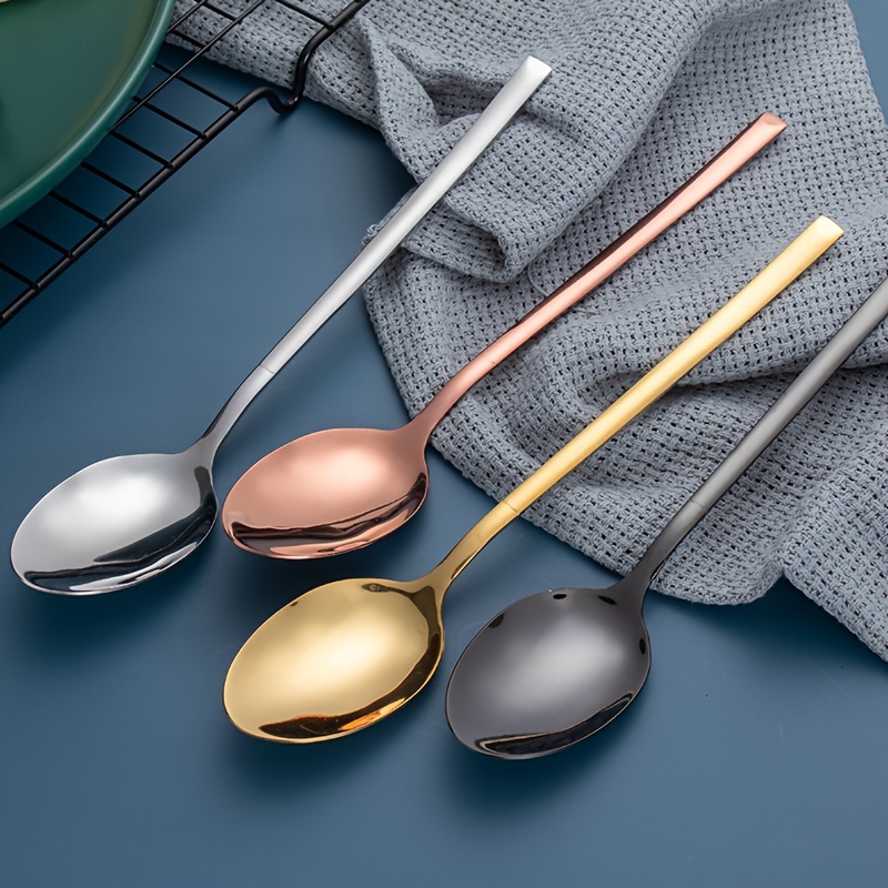 4 個のステンレス鋼の銀食器セット カトラリーセット食器セットナイフフォークコーヒースプーン食器キッチンディナー食器器具 - Temu Japan