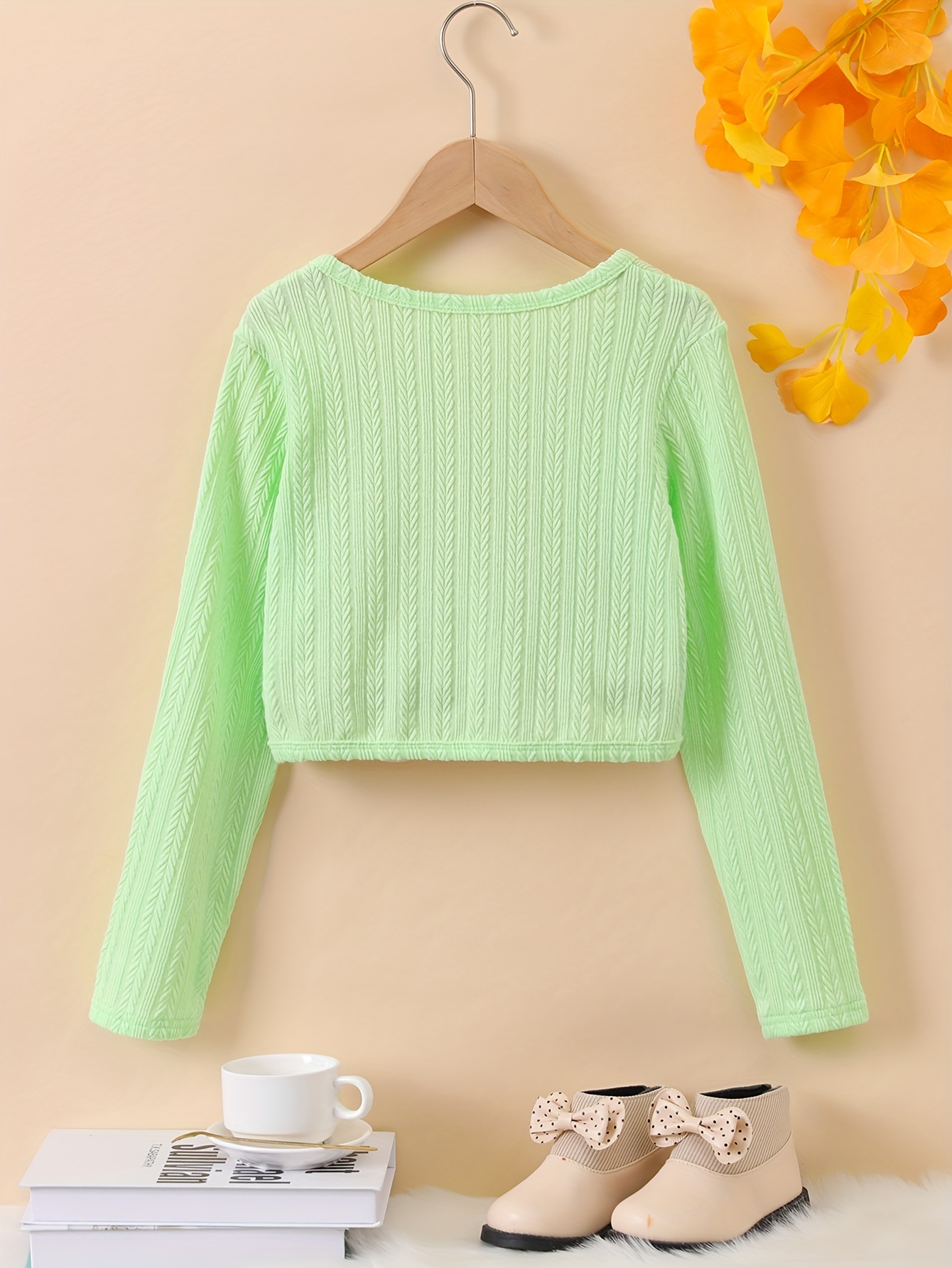 Girls mint 2024 green cardigan