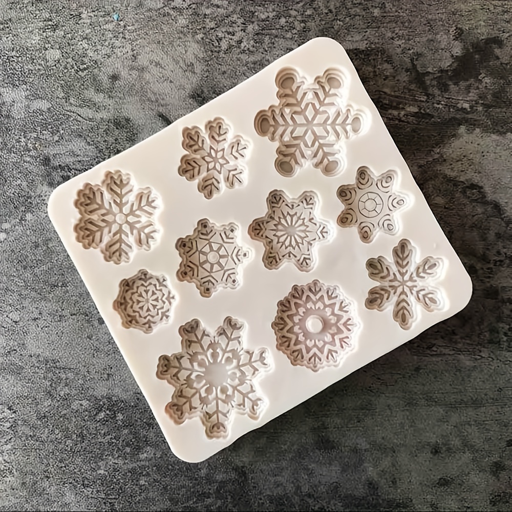 Snowflake Fondant Molds 3d Silicone Molds Candy Molds - Temu