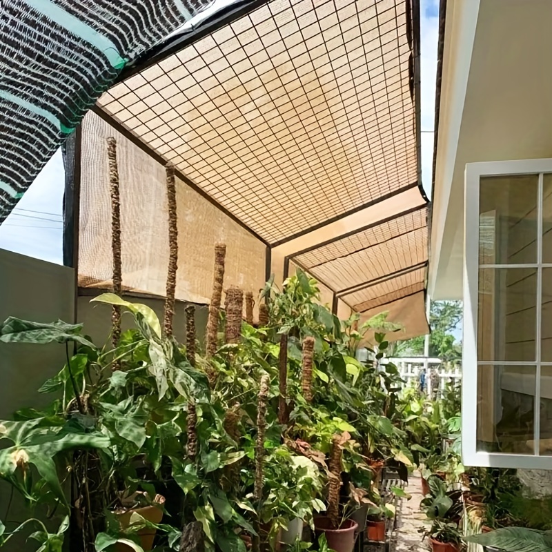 Schattennetz 60%, Sonnenschutz Schatten Tuch, Für Pflanzen/Blumen/Garten,  Outdoor Sonnensegel, 2x2/2x4/3x4/3x5/4x6/4x8m Schwarzes
