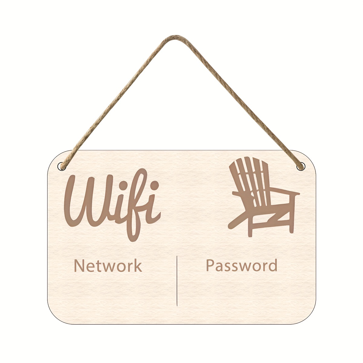 1pc, WIFI Password Decorative Plaque, Square Rounded Wooden Sign, Free  WIFI, Wall, Table, Decorative Hanging Sign, Ornaments, Suitable For Home,  Cafe