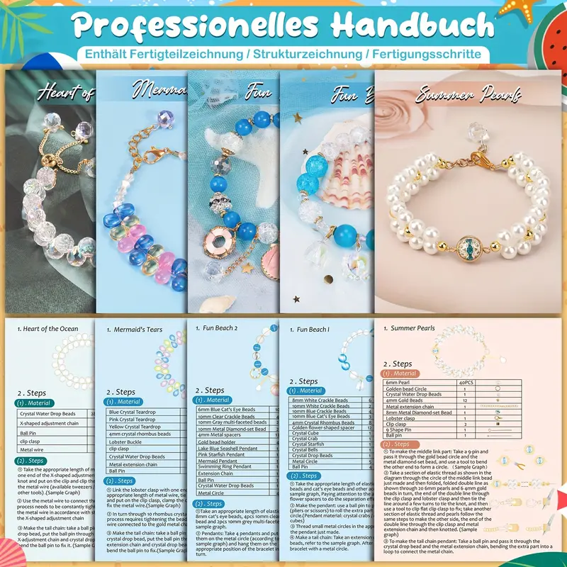 Create Magical Memories With This Diy Mermaid Jewelry Making - Temu