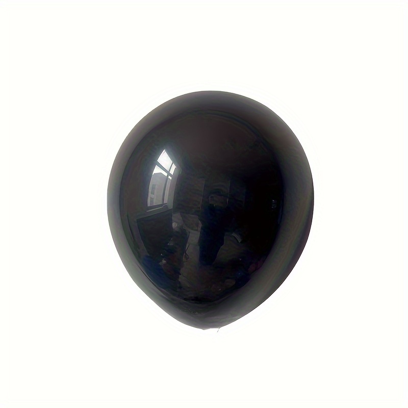 Image of 100pcs, 5inch/12.7cm Black Latex Balloon Birthday Halloween Graduation Father's Day Party Essential Scene Decoration
