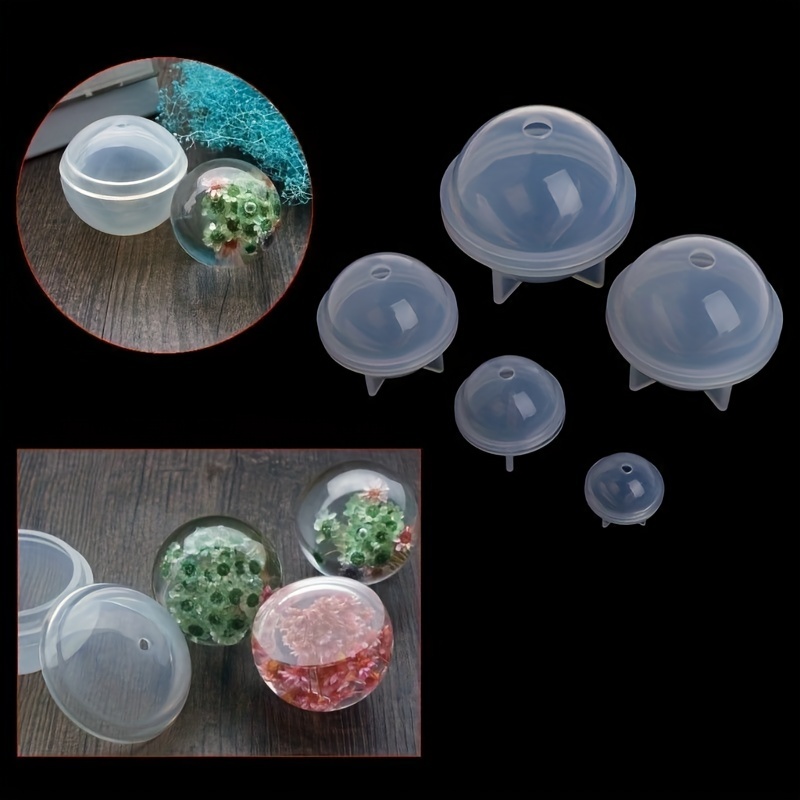 Acheter Moule en Silicone pour bricolage, résine époxy, orbe, boule de  sphère, perles, fabrication de bijoux, 20-60mm