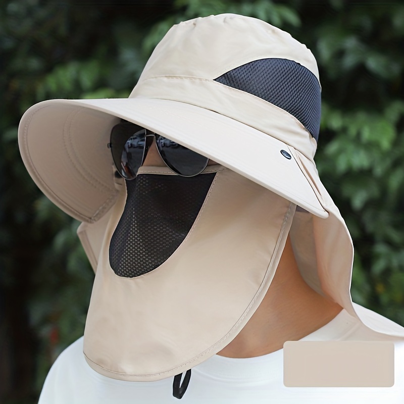 Fishing Hat Men Women Outdoor Uv Sun Protection Wide Brim - Temu
