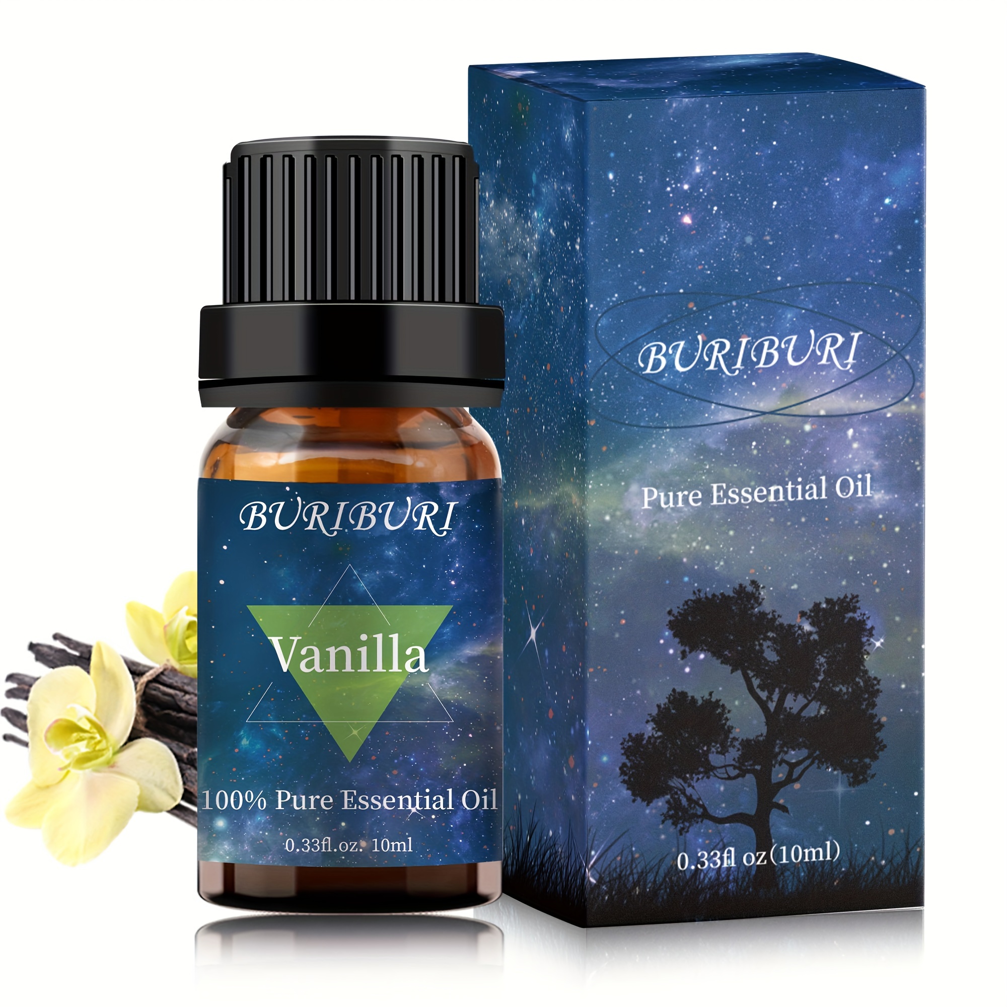 Vanilla Essential Oil /0.33 Fl.oz For Diffusers Humidifier 100% Pure  Massage Bath Sleep Relaxation - Temu