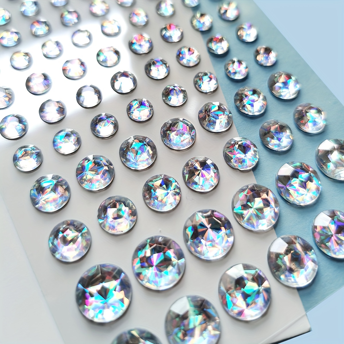 60000 Pieces Self-Adhesive Bling Crystal Rhinestones Sheet Glitter Crystal  Gem Sticker Car Decoration Sticker with 2 mm Rhinestones for Car Phone DIY