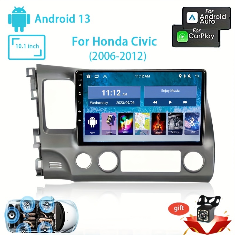 For 2012-2015 Honda Civic Hatchback LHD Stereo Radio FM 9Android 10.1 Head  Unit