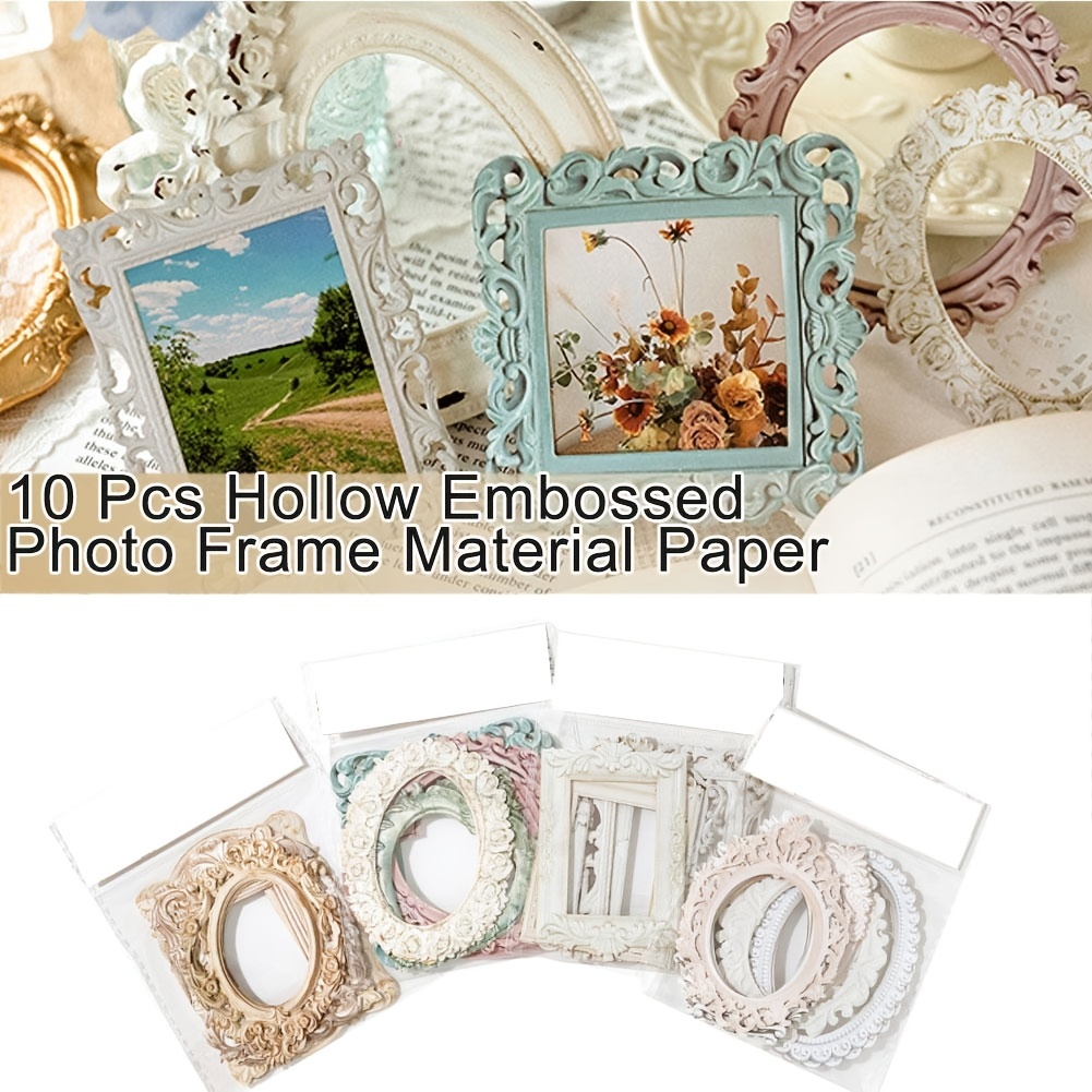 Hollow Embossed Retro Frame Collage Card Romantic Encounter - Temu