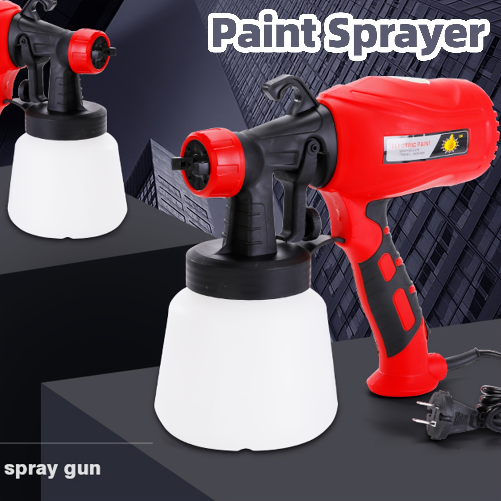 Paint Sprayer Hvlp Spray Gun With Cleaning Blowing Joints 2 - Temu
