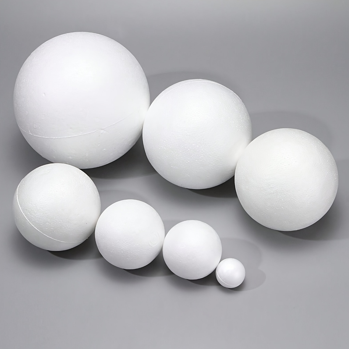 8 inch 4 pcs White Half Round Solid Foam Ball Project Wedding Party