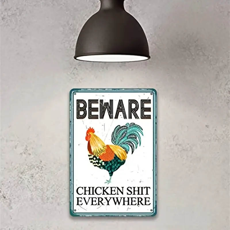 Patio Garden Decor Whimsical 8x12 Inch Aluminum Beware Of Chicken Poop Everywhere Sign Rustic Metal Plate Perfect For Outdoor Patio Backyard Vintage Metal Wall Sign Patio Garden Decor Whimsical 8x12 Inch Aluminum Beware Of Chicken Poop Everywhere Sign Rustic Metal Plate Perfect For Outdoor Patio Backyard Vintage Metal Wall Sign