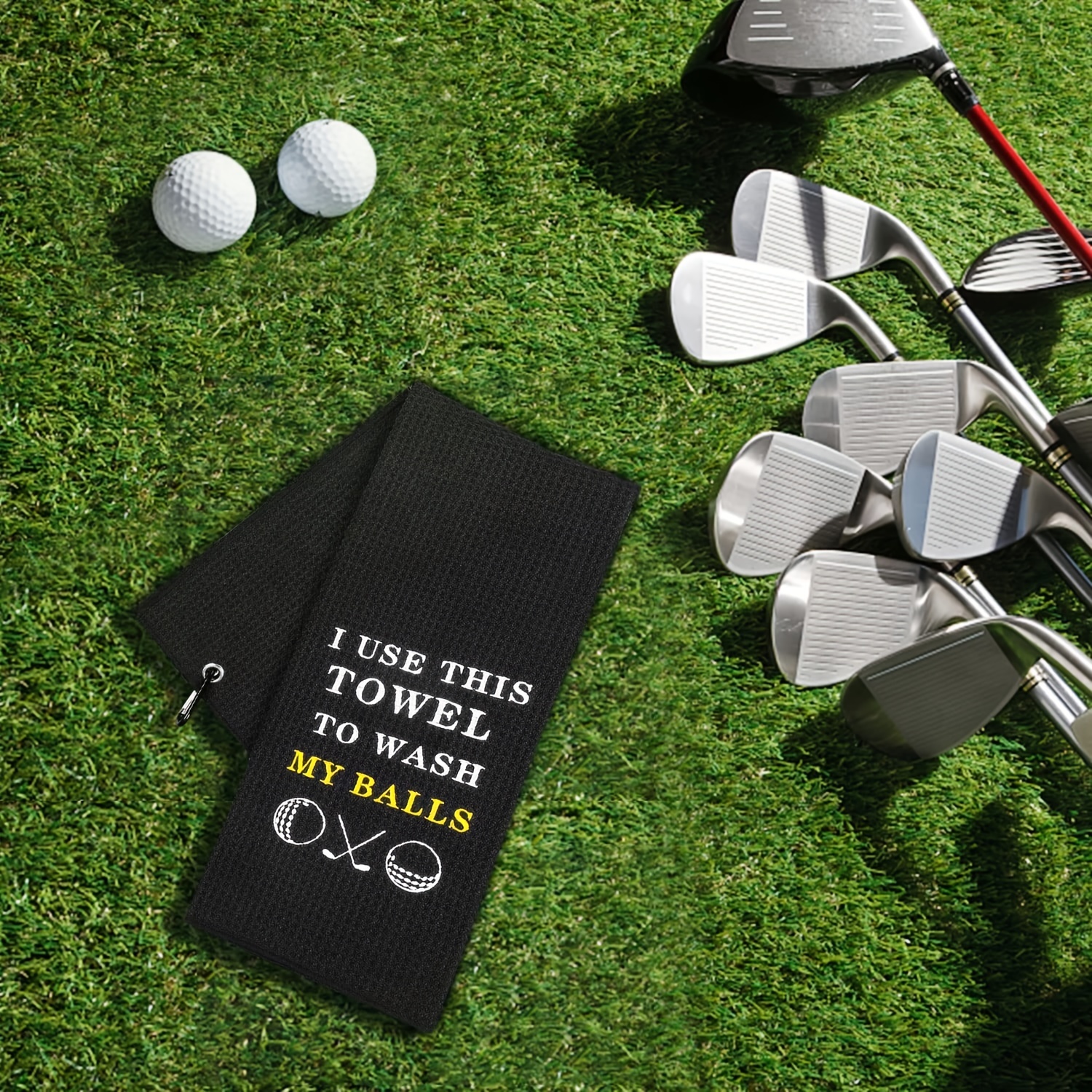 Embroidered Funny Golf Towel With Clip Perfect Golf Gifts - Temu