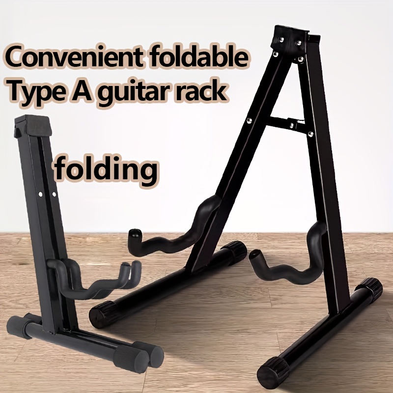 Foldable Vertical Stand for Guitar, Bass, Electric Guitar, Violin and More  - Space-Saving, Portable, and Secure Stand for Your Instruments