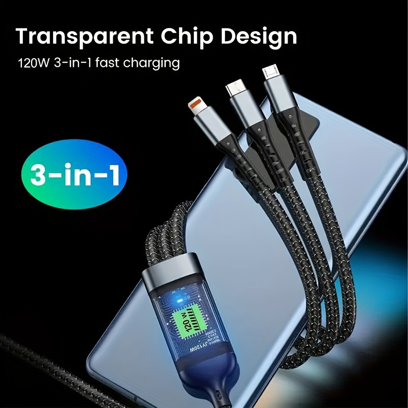 3-in-1 Cavo Di Ricarica Rapida Retrattile Per IPhone E Cavo Di Ricarica USB  Type C Multi Porta USB Cavo Di Ricarica Multiplo Per Altri Dispositivi A  Piena Velocità! - Temu Italy