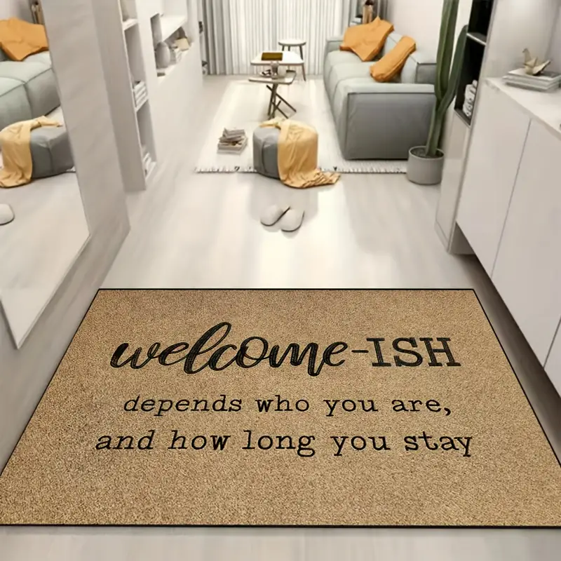 Non-slip Welcome Mat - Durable Low Pile Indoor/outdoor Entrance