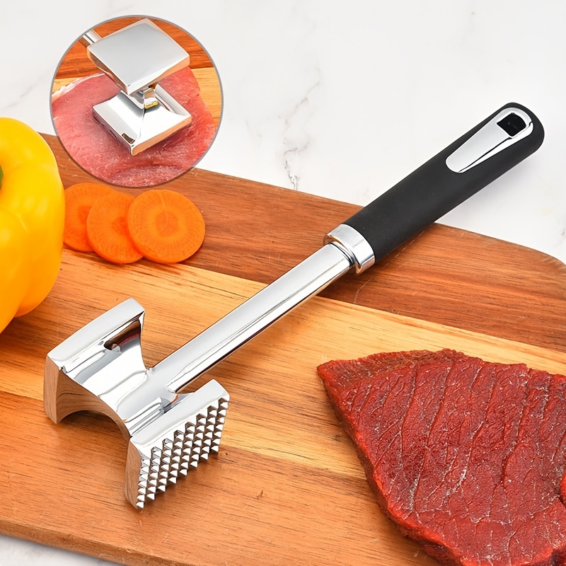 Hariumiu Kitchen S/M/L Meat Tenderizer Hammer with Comfortable-Grip Handle,  Dual-side Meat Mallet for Kitchen, Heavy Duty Meat Pounder Hammer For