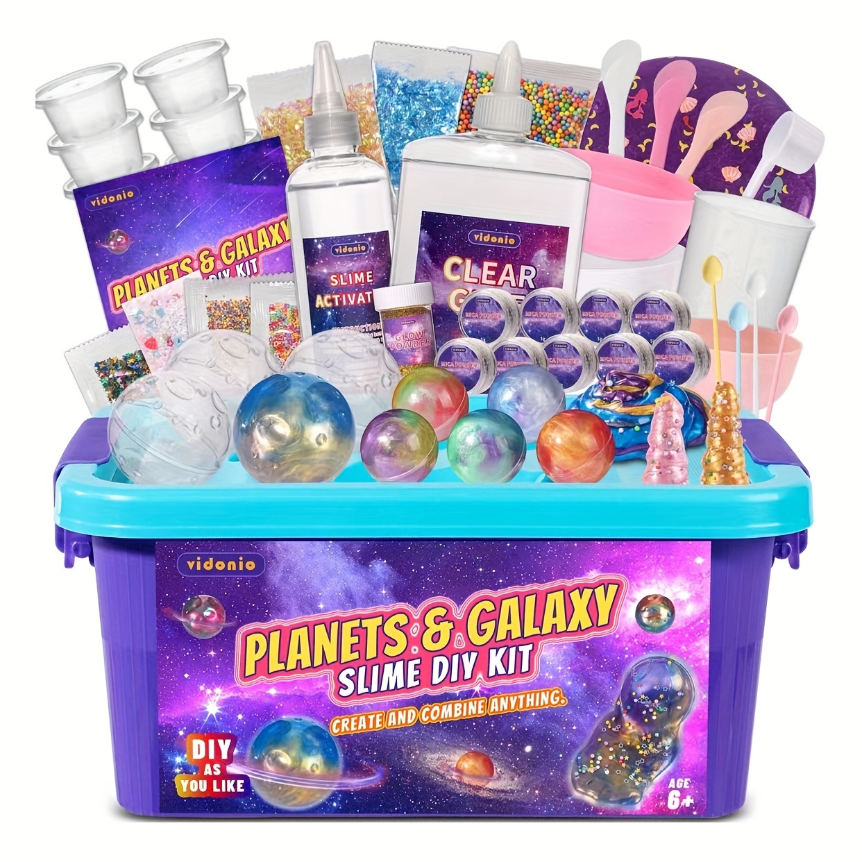 Planets Starry Star Slime Kit Boys Girls Planets Slime Balls - Temu