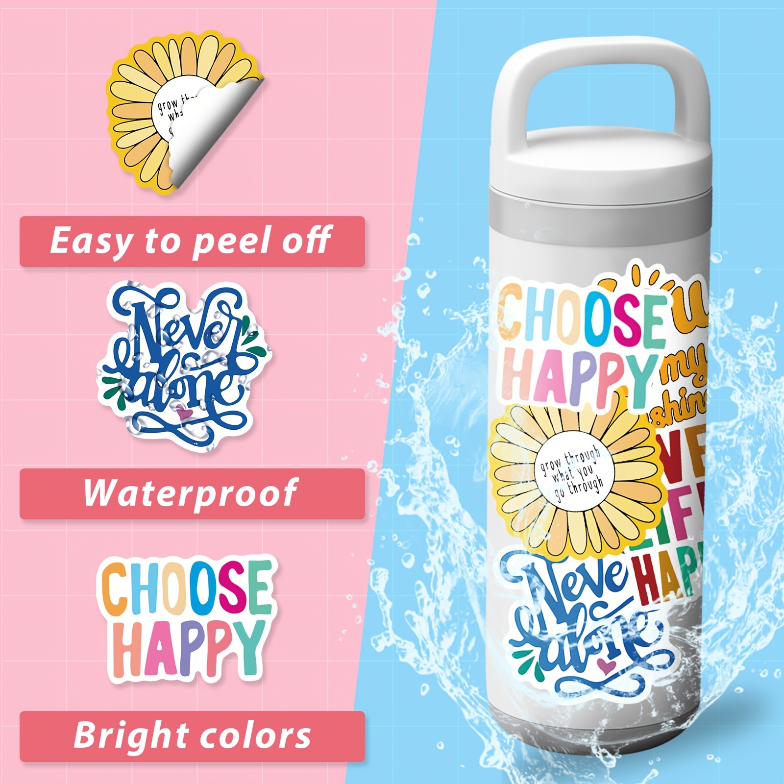 220pcs Inspirational Stickers, Motivational Quote Sticker Pack for Teens  Adults Students Teachers Planners Employees, Waterproof Vinyl Sticker for  Laptop, Water Bottles, Scrapbook, Journal (200) - Yahoo Shopping