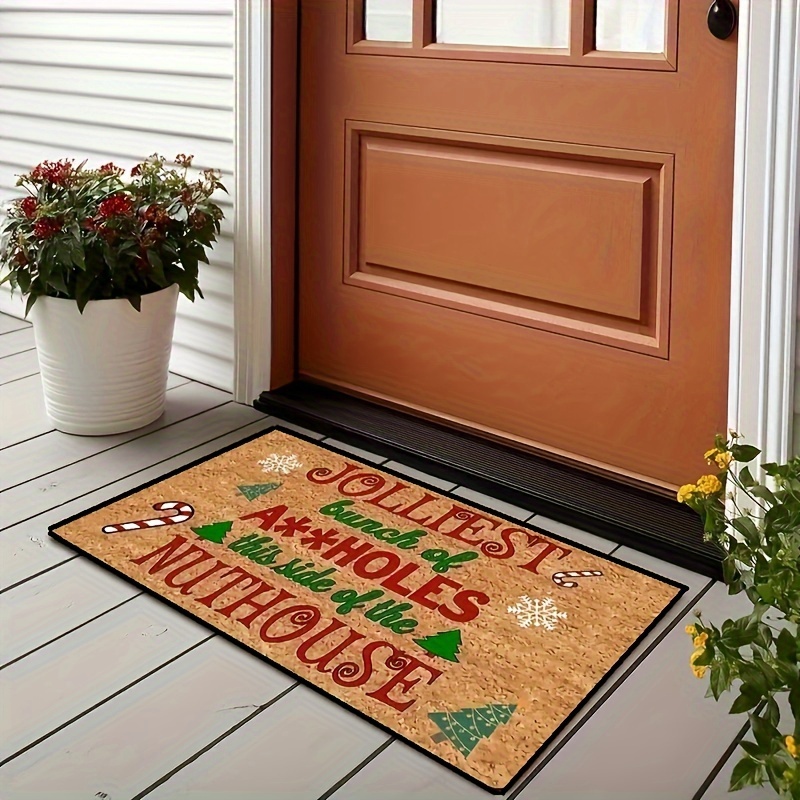 Welcome Mats For Front Door Outdoor Entry Creative Low pile - Temu