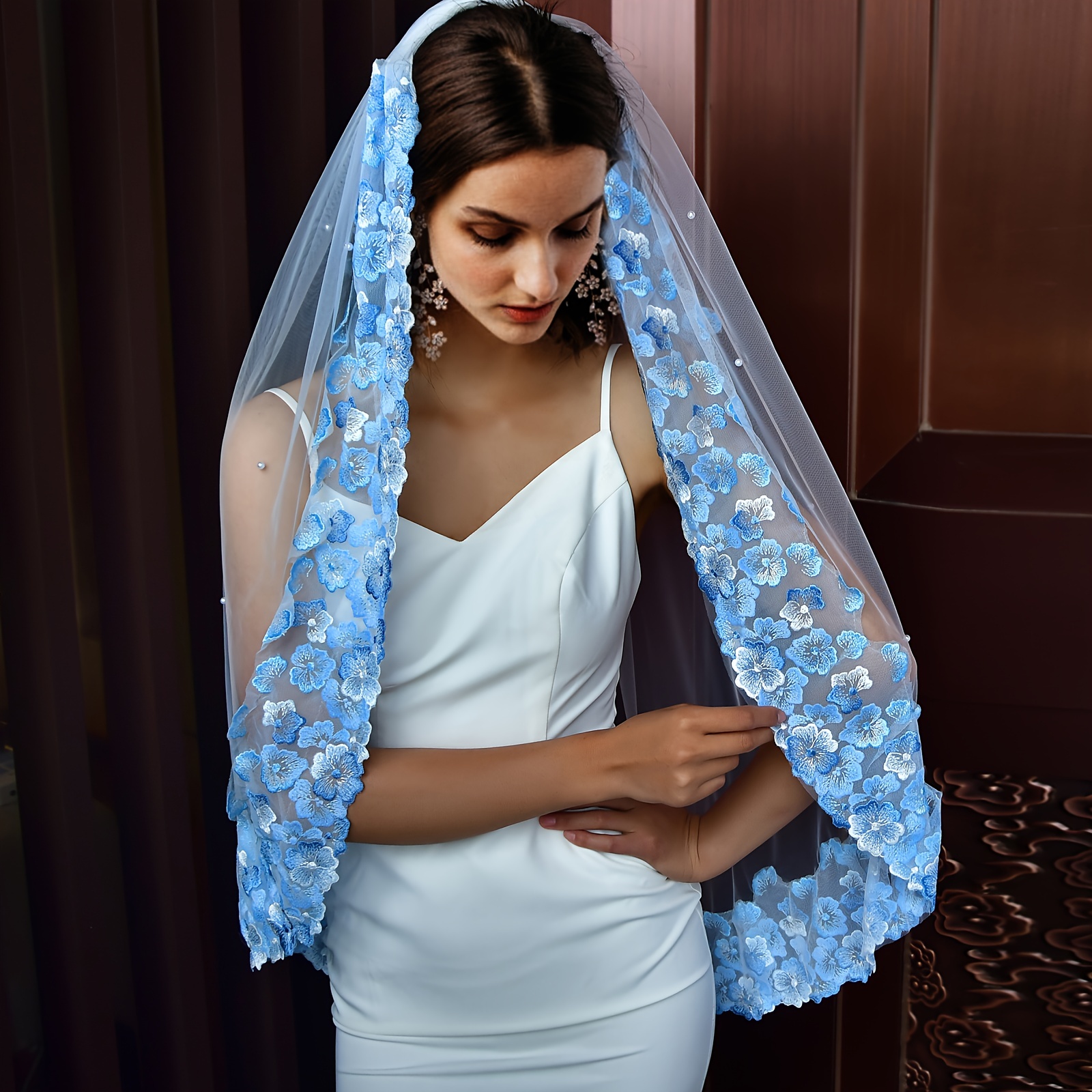 Accessoire bleu online mariage