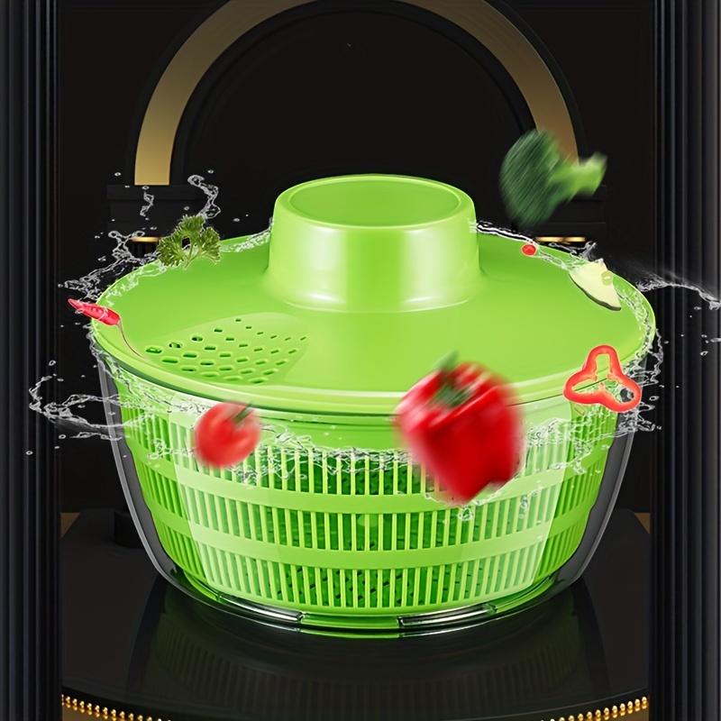 Electric Vegetable Vegetable Washing Dehydrator Spinner Dryer Salad Washing  Vegetable Spinner Basin - Temu